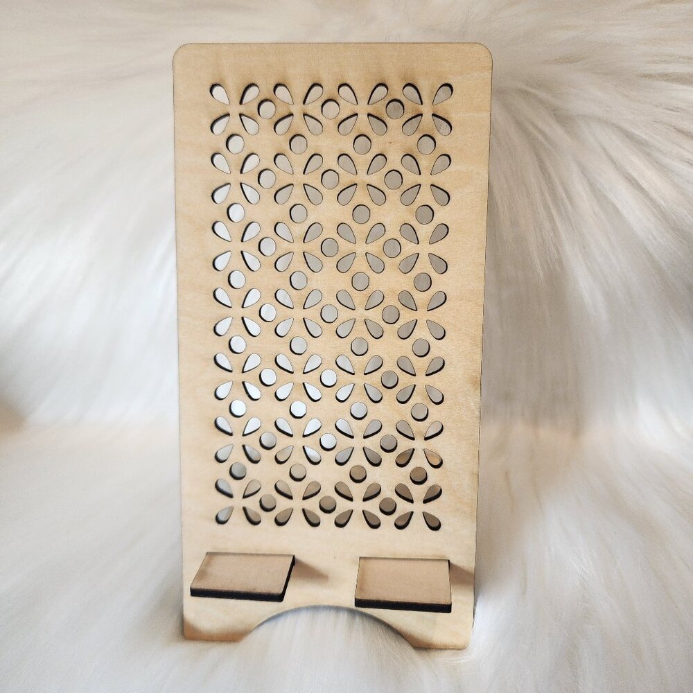 Laser Cut Wood Cell Phone Stands